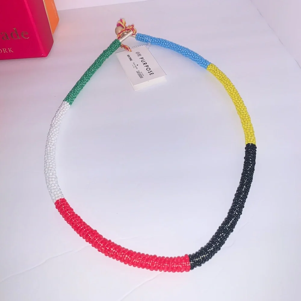 Rare-NWT - Kate Spade/Glass Beaded Clutch & Necklace - Picture 5 of 10